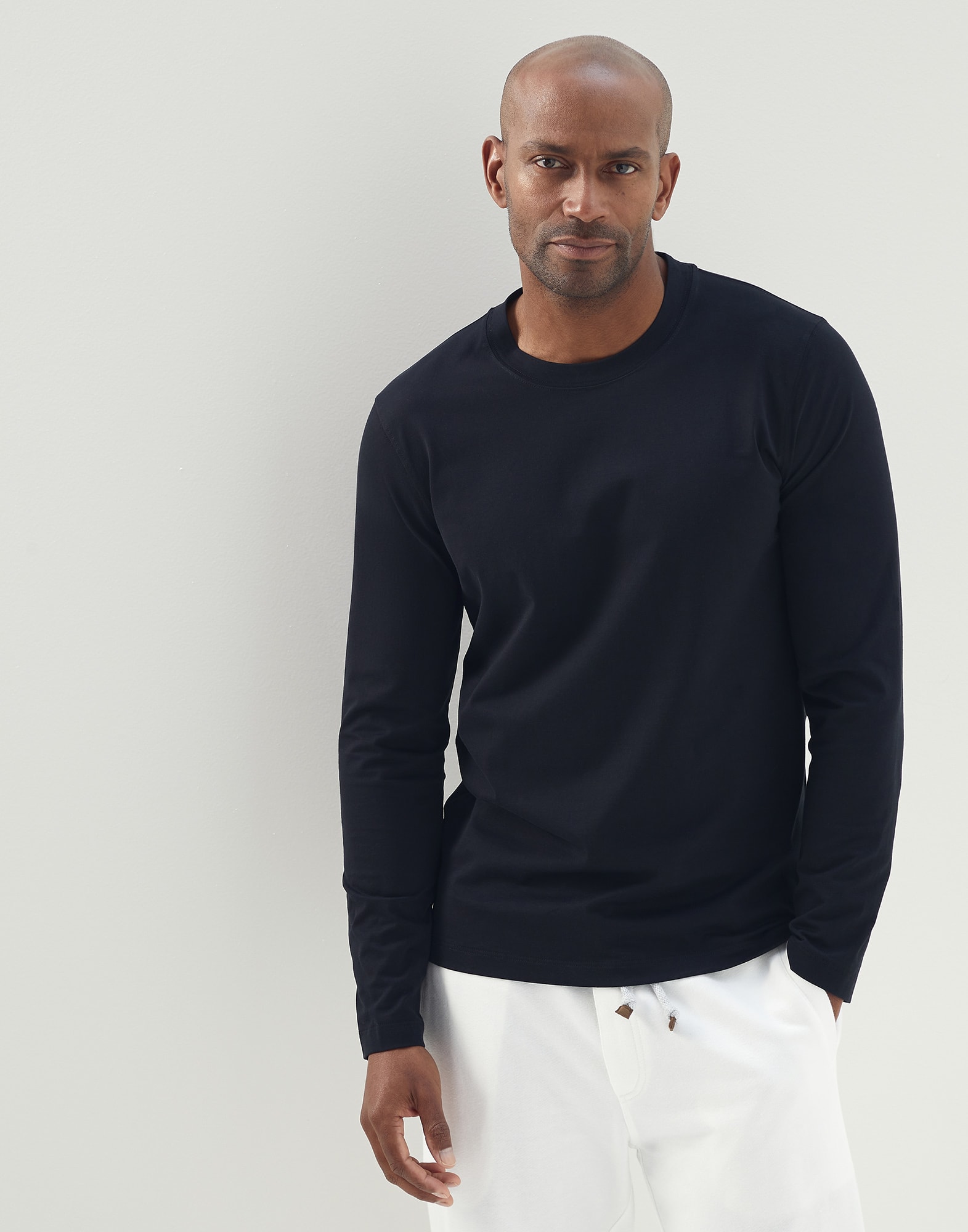 Cotton T-shirt Black Man -
                        Brunello Cucinelli
                    