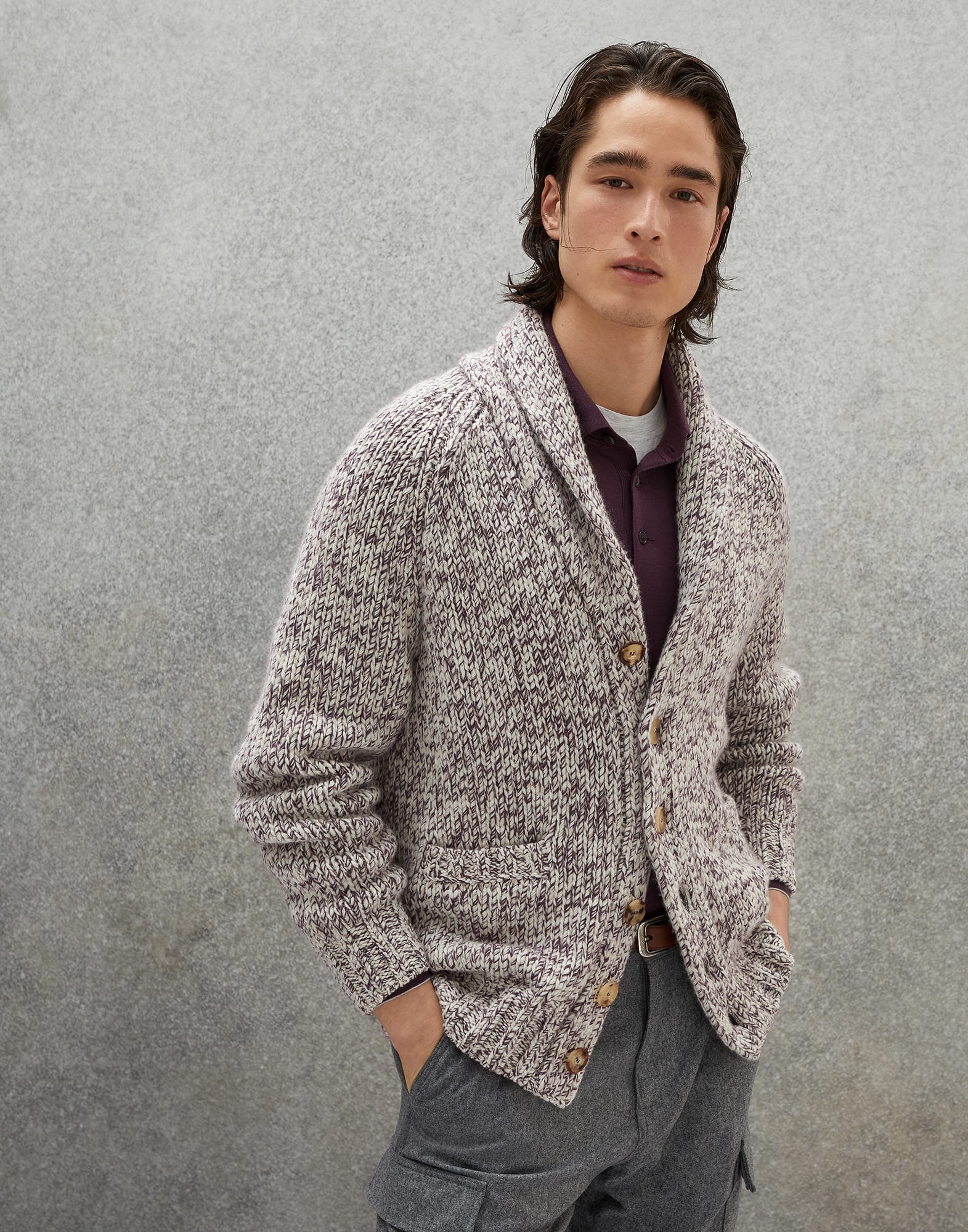 BRUNELLOCUCINELLI_men/ニット/茶-