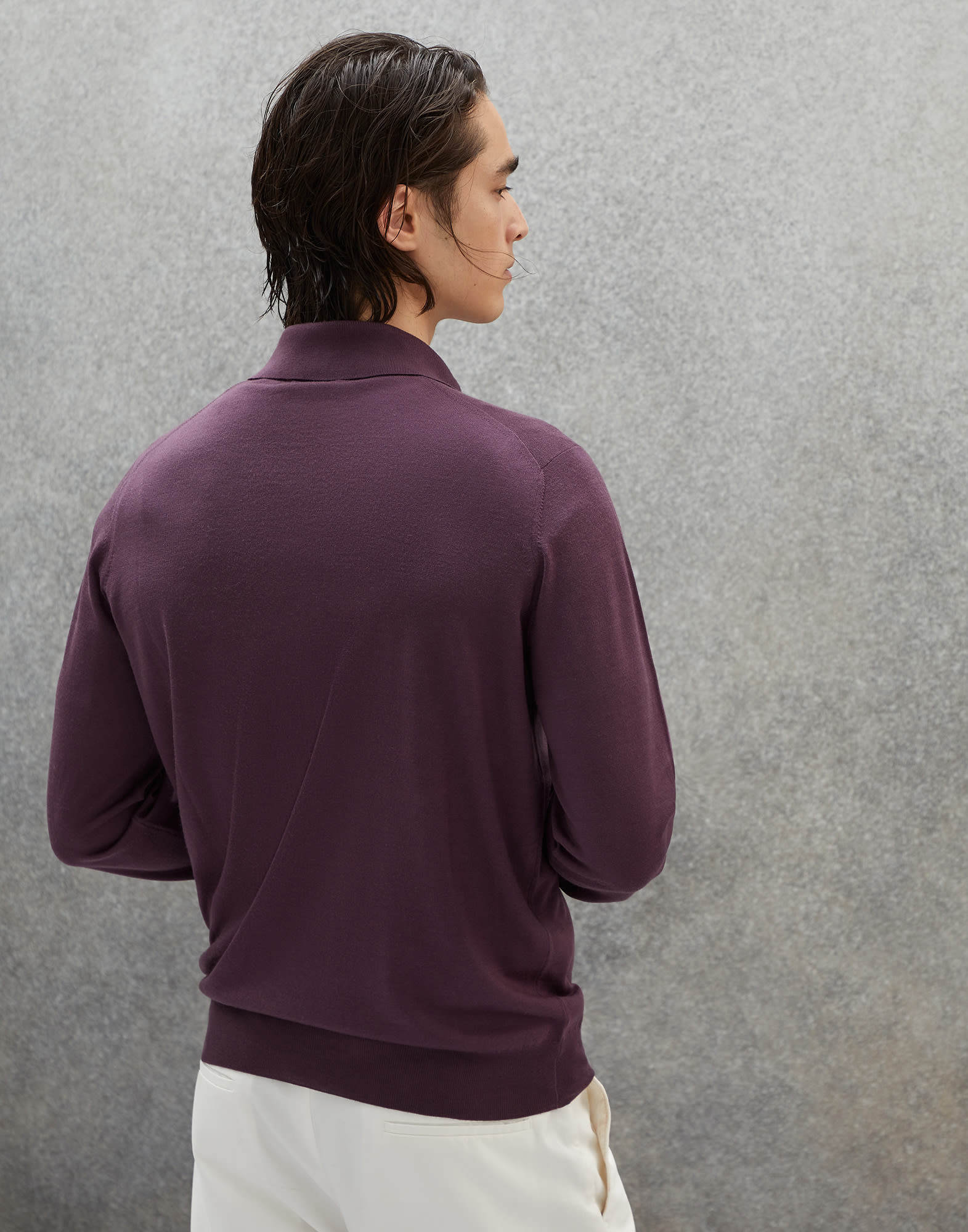 Polo-Style Sweater - Back view