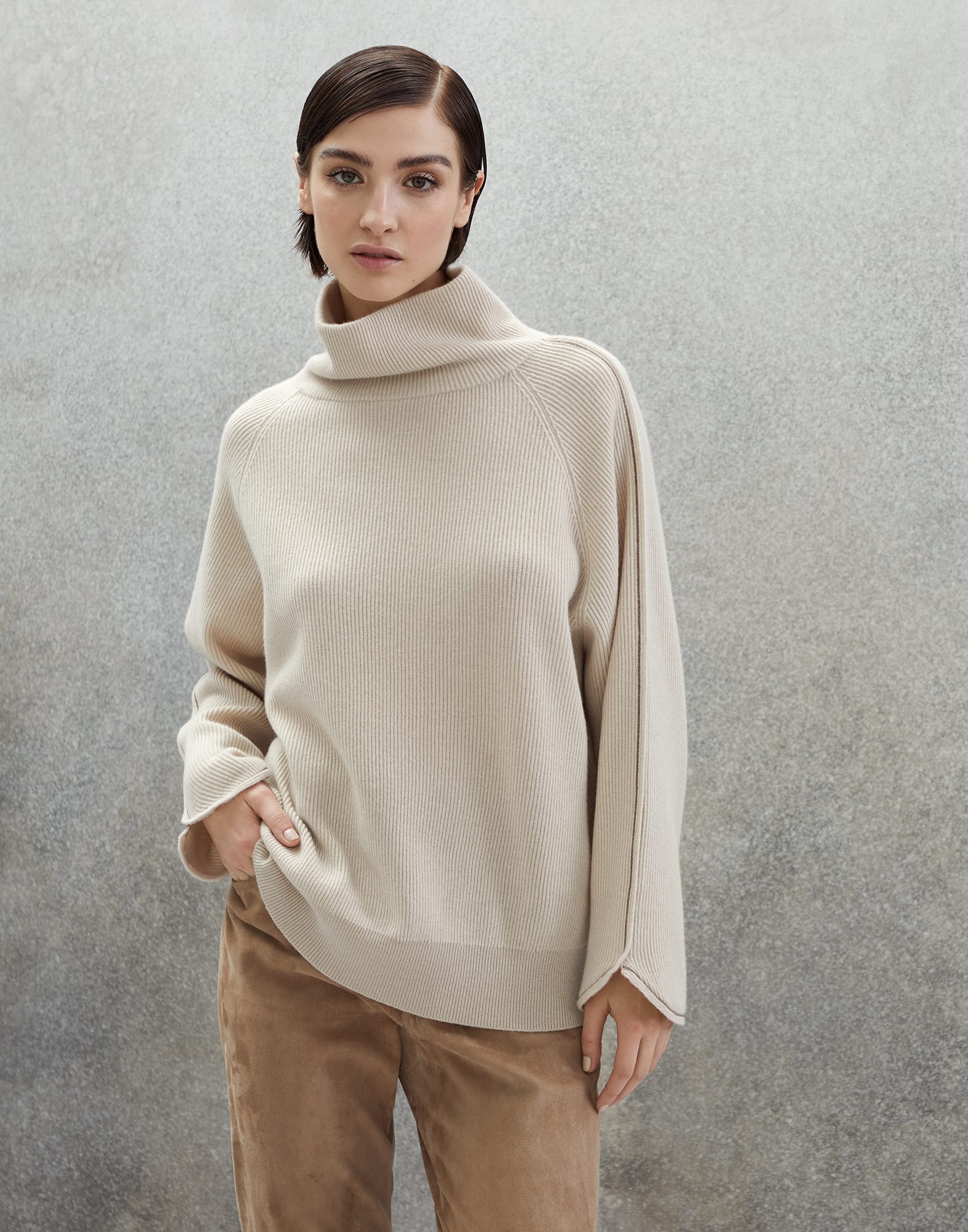 English Rib knit sweater