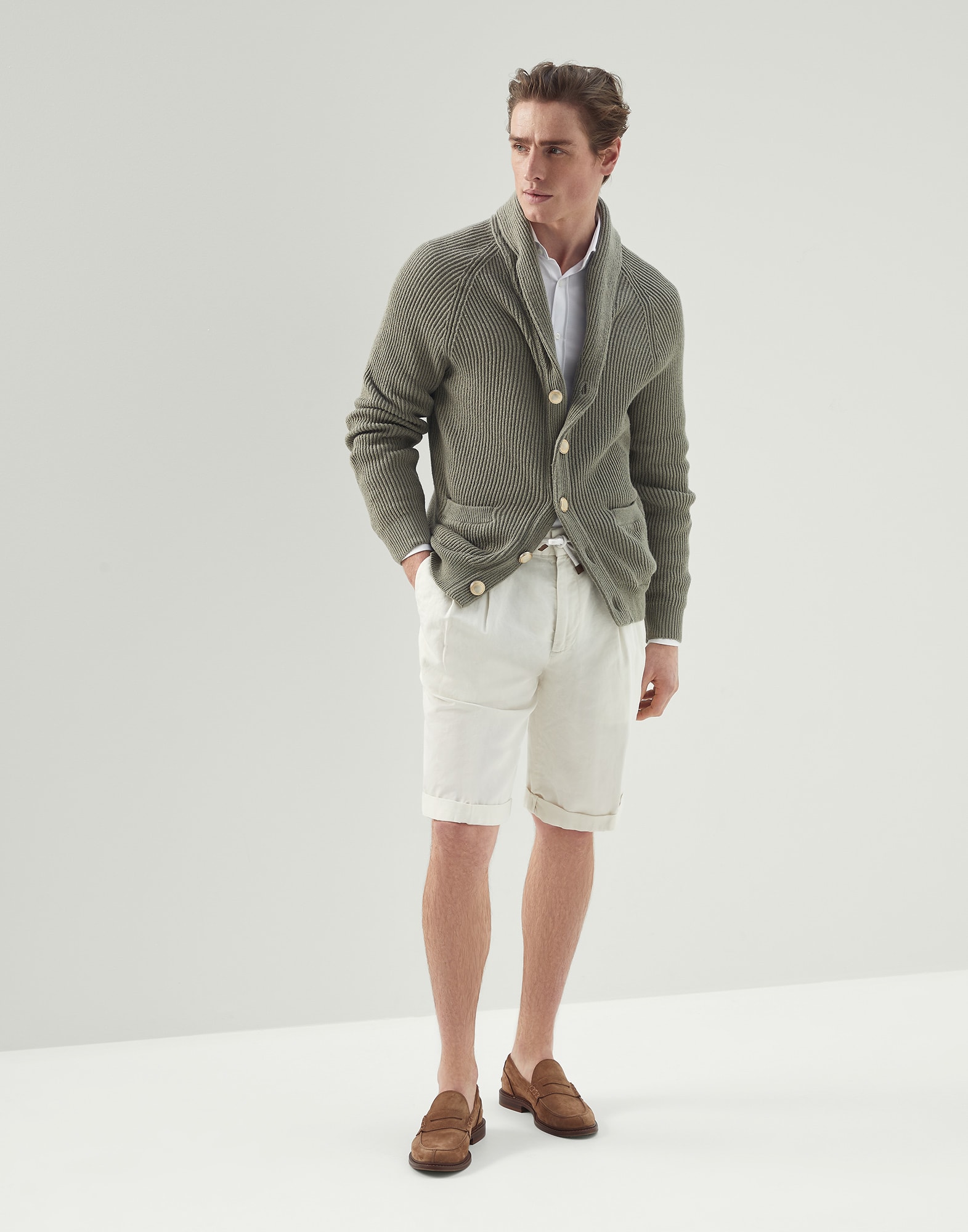 Technical Gabardine Tailored Bermuda Shorts - Ready to Wear