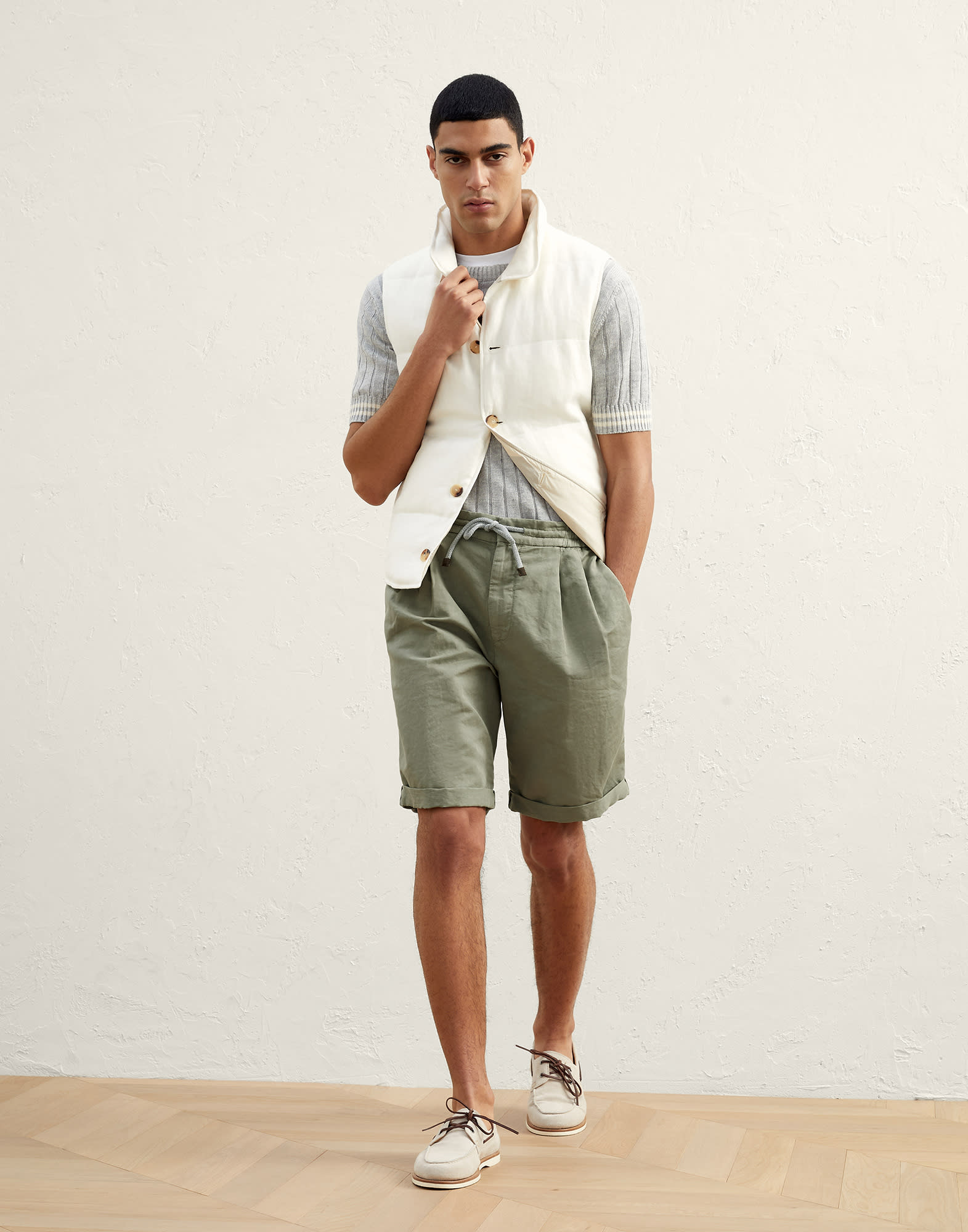 Technical Gabardine Tailored Bermuda Shorts - Ready to Wear