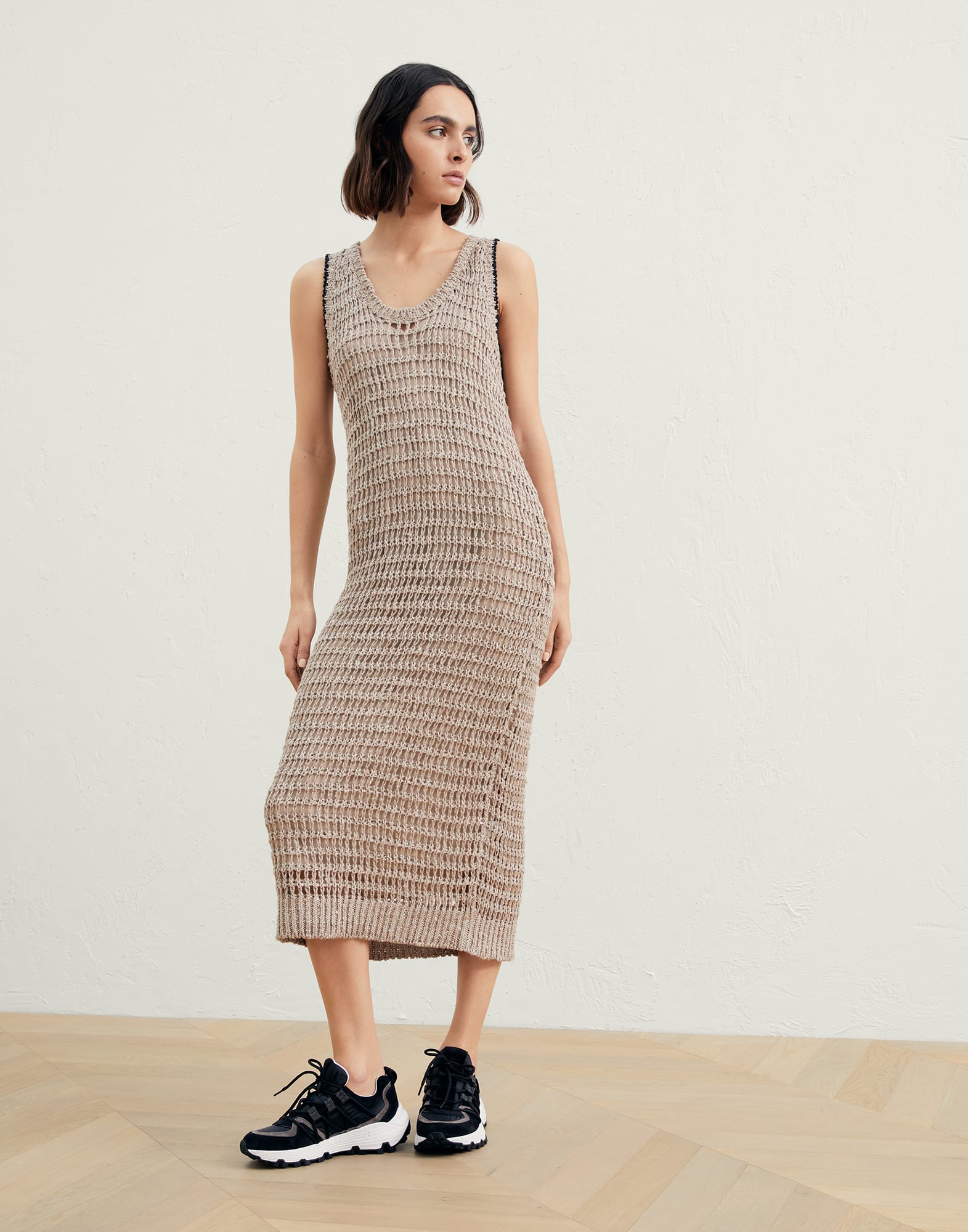 BRUNELLO CUCINELLI Knitted Sleeveless Dress