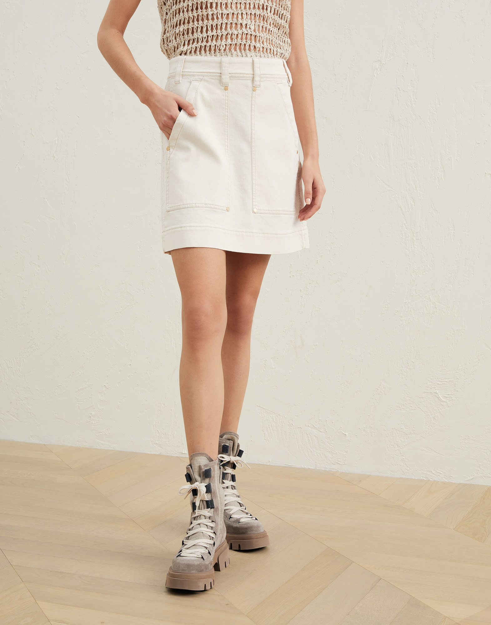 Miniskirt (231MB057G3341) for Woman | Brunello Cucinelli