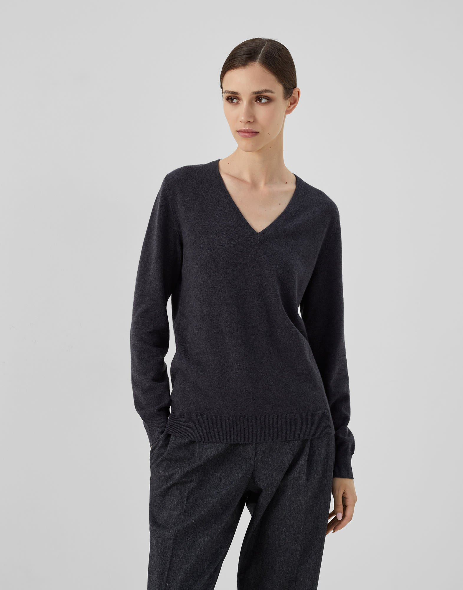Cashmere sweater Lignite Woman - Brunello Cucinelli