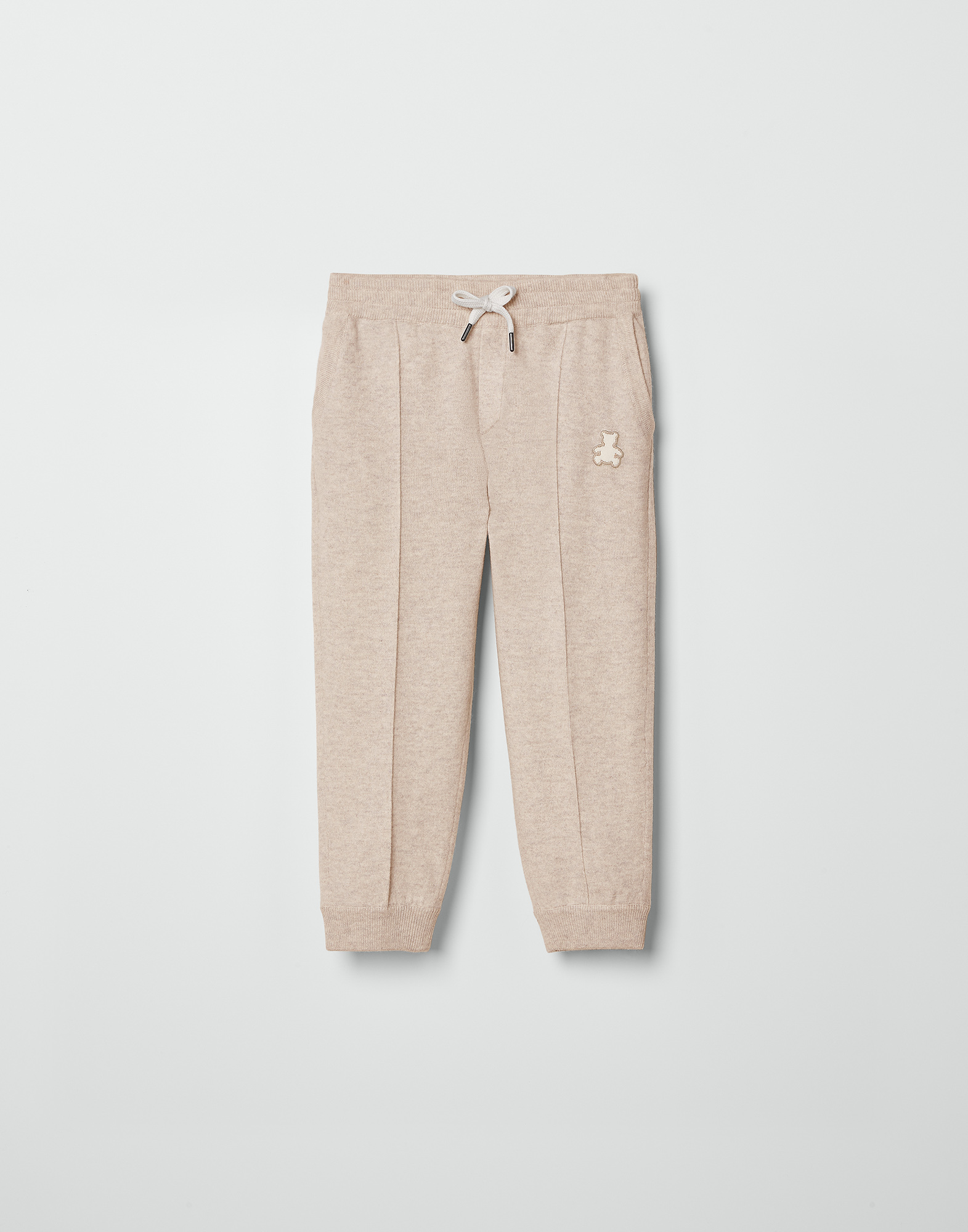 Cashmere knit trousers Sand Baby - Brunello Cucinelli