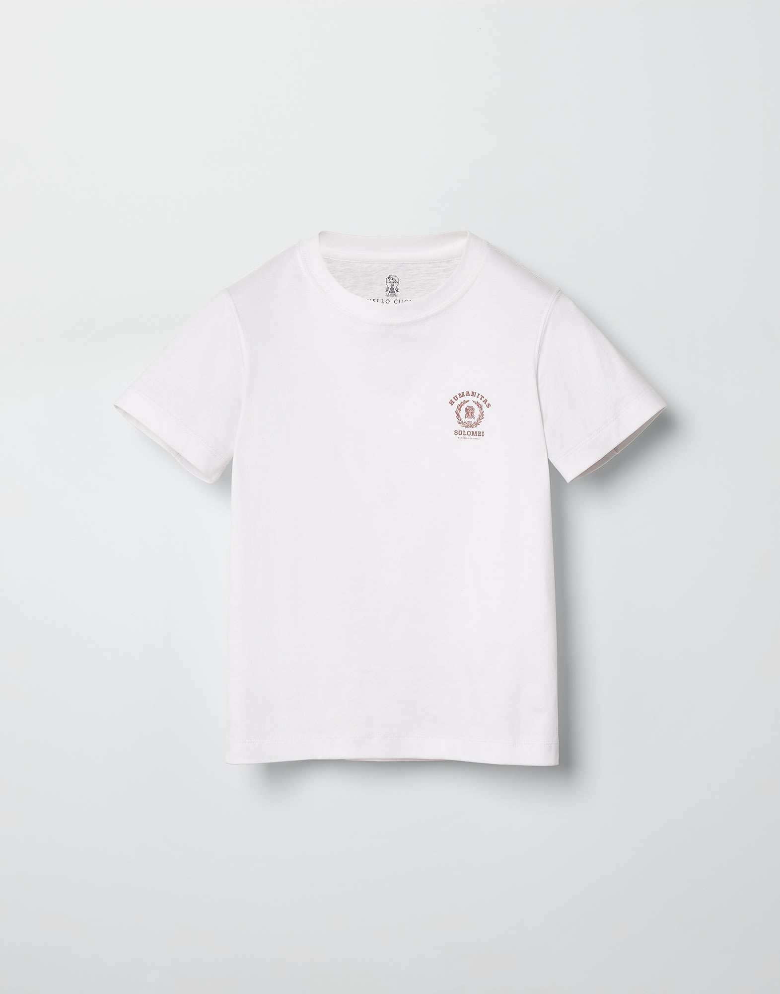 T-shirt in jersey Bianco Bambino - Brunello Cucinelli