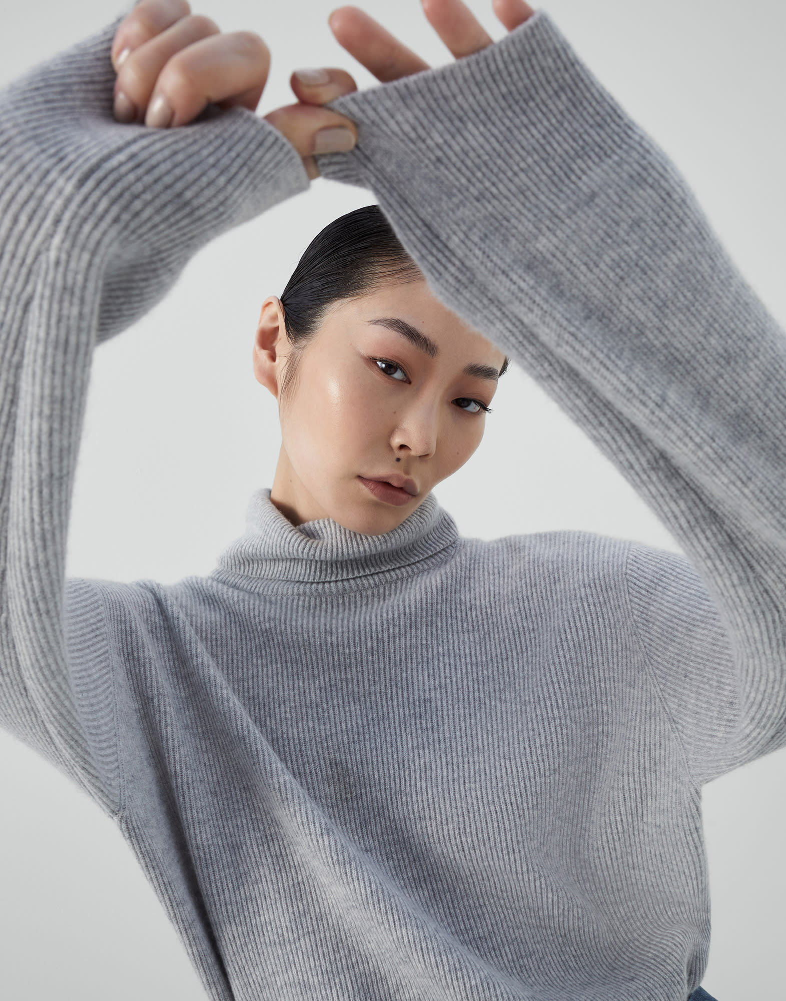 English Rib knit sweater