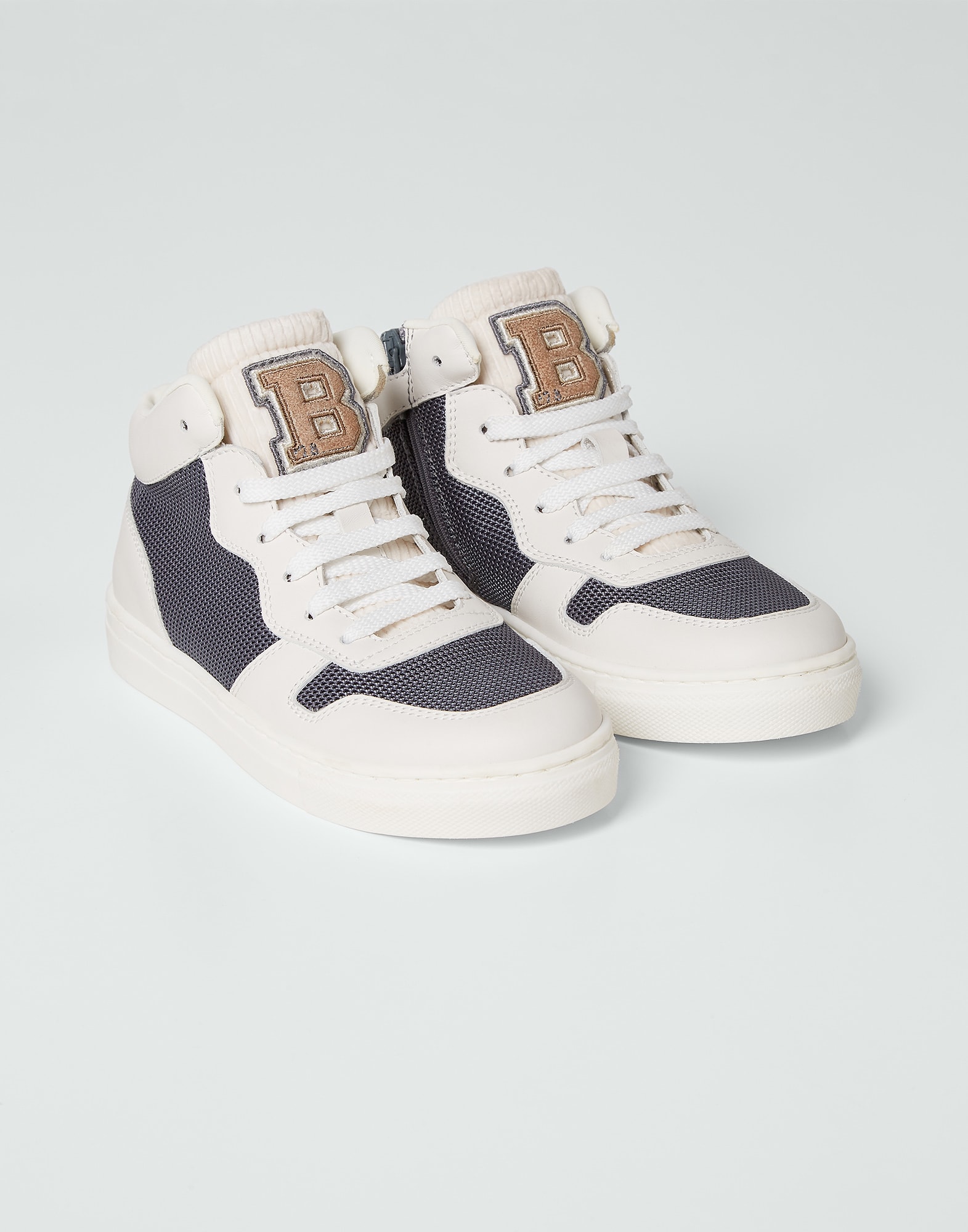 High-top sneakers Medium Grey Boys - Brunello Cucinelli