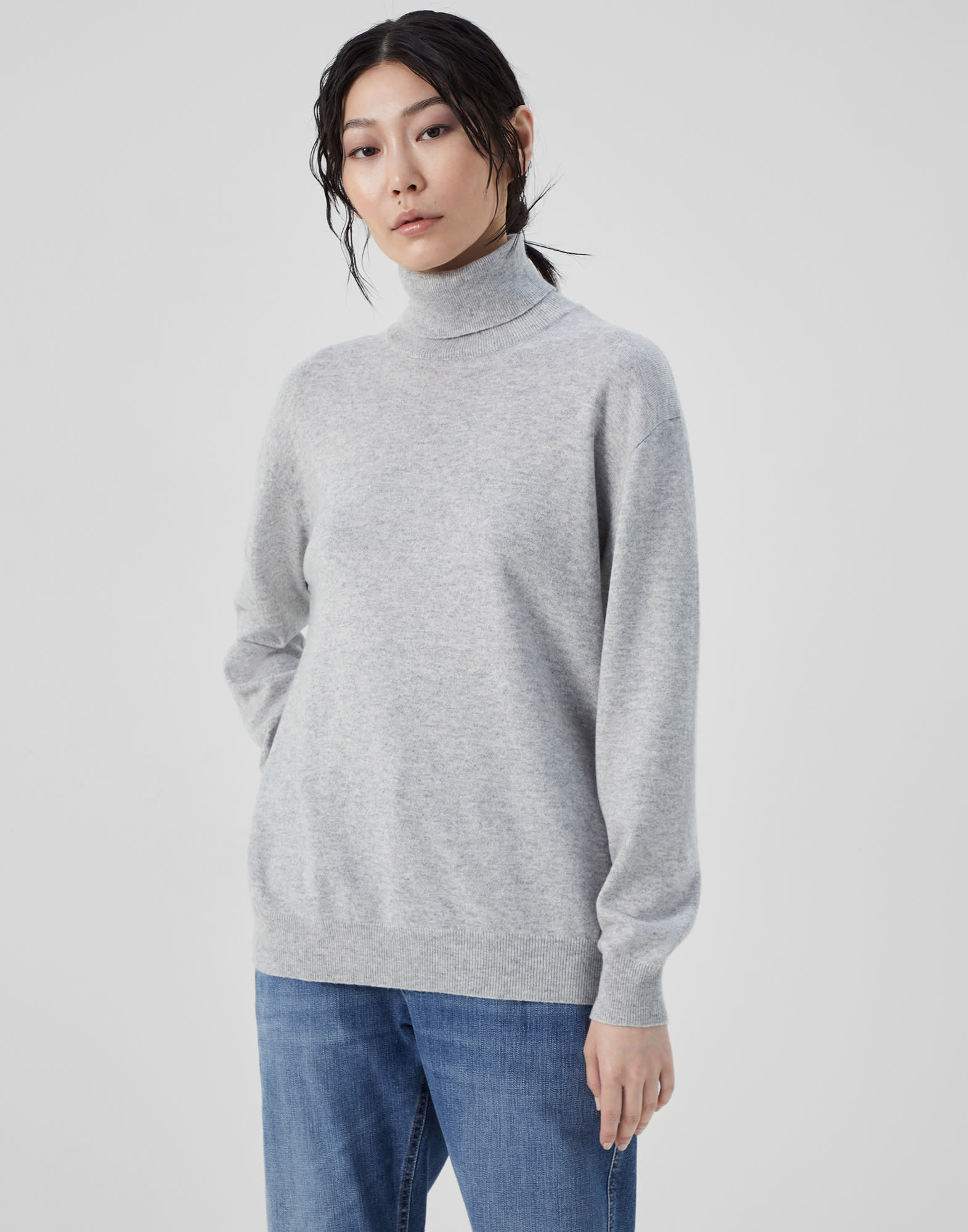 Turtleneck sweater Pebble Woman - Brunello Cucinelli