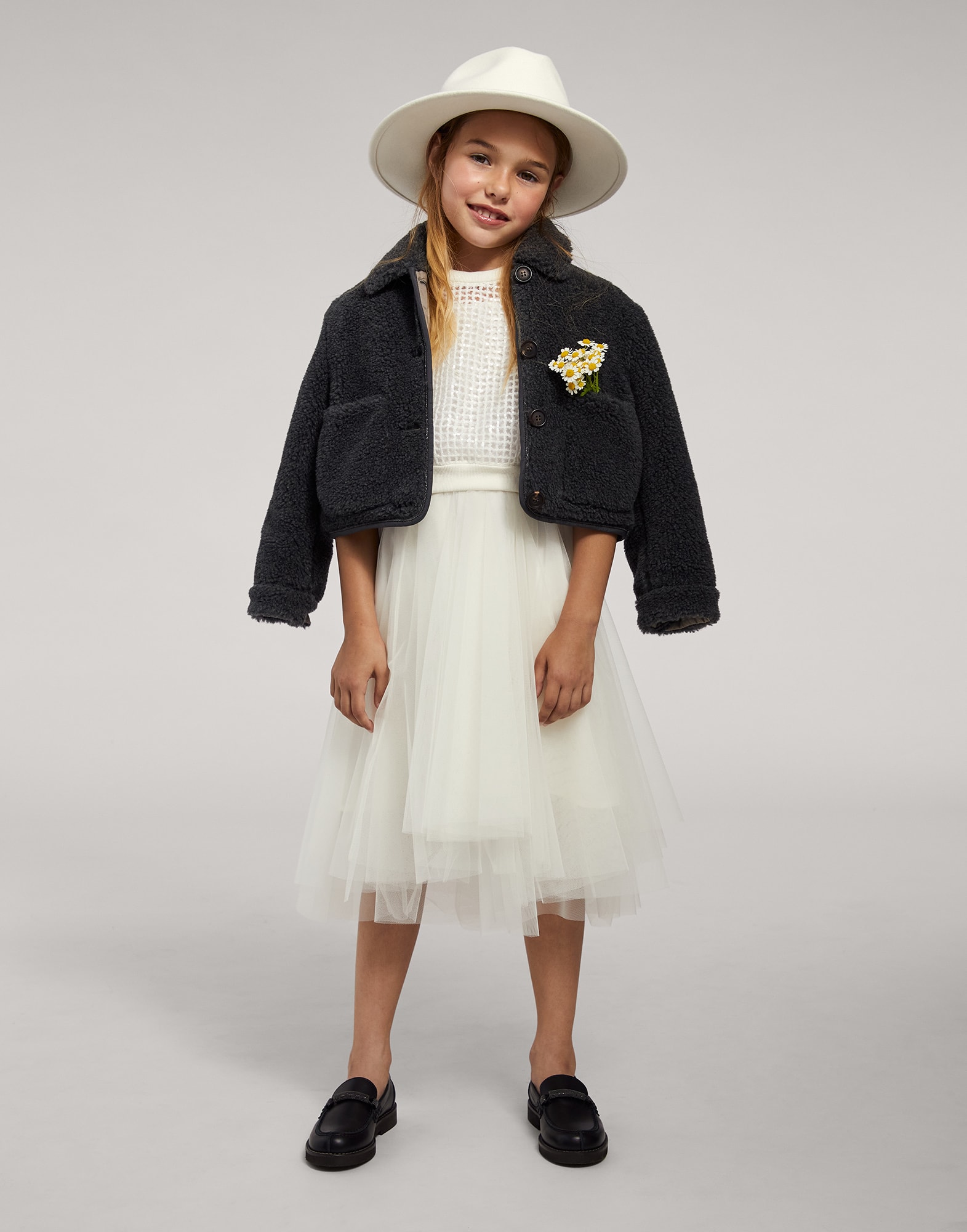 Dress with embroidery Panama Girls - Brunello Cucinelli