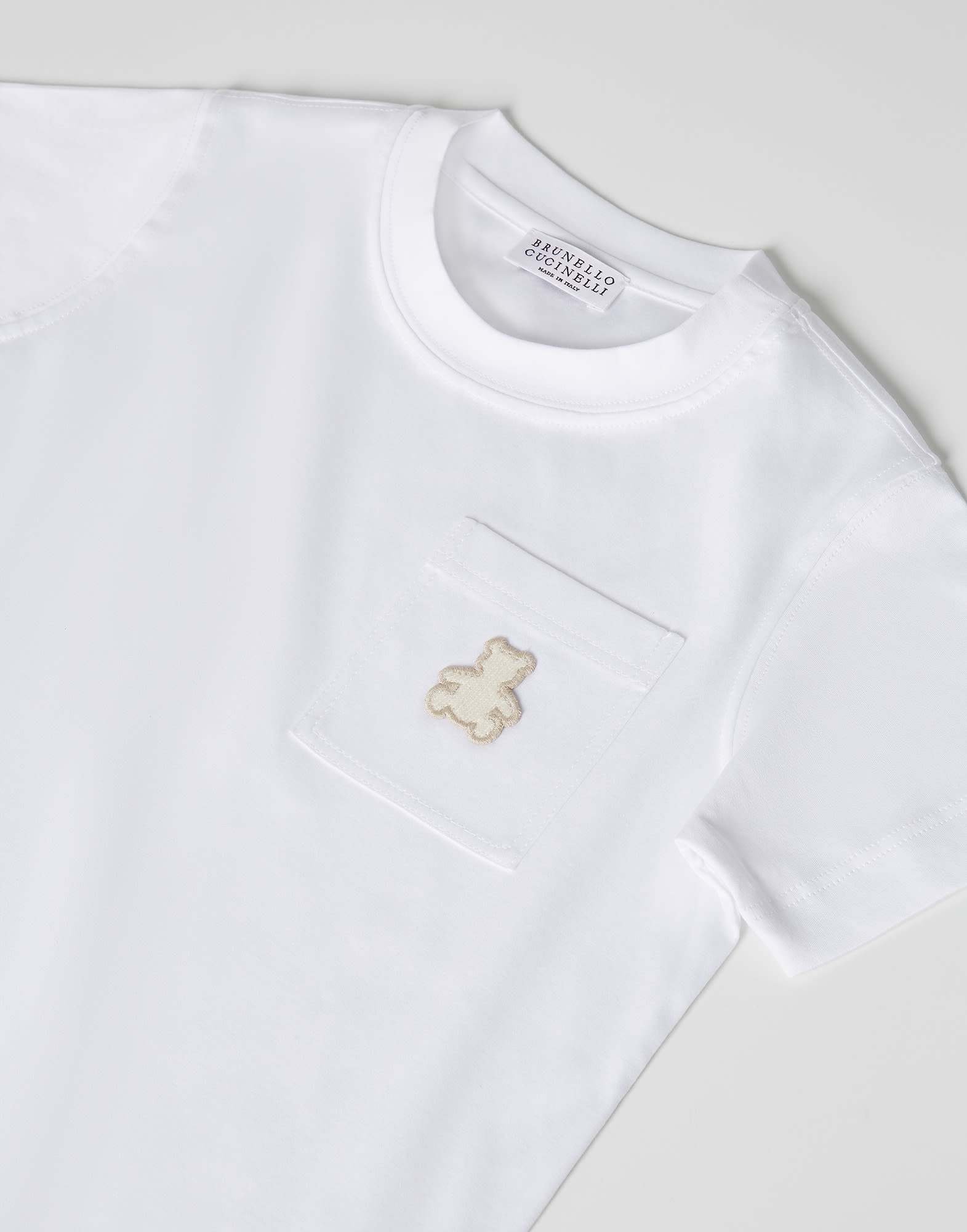 Bernie-T-Shirt Weiß Baby - Brunello Cucinelli