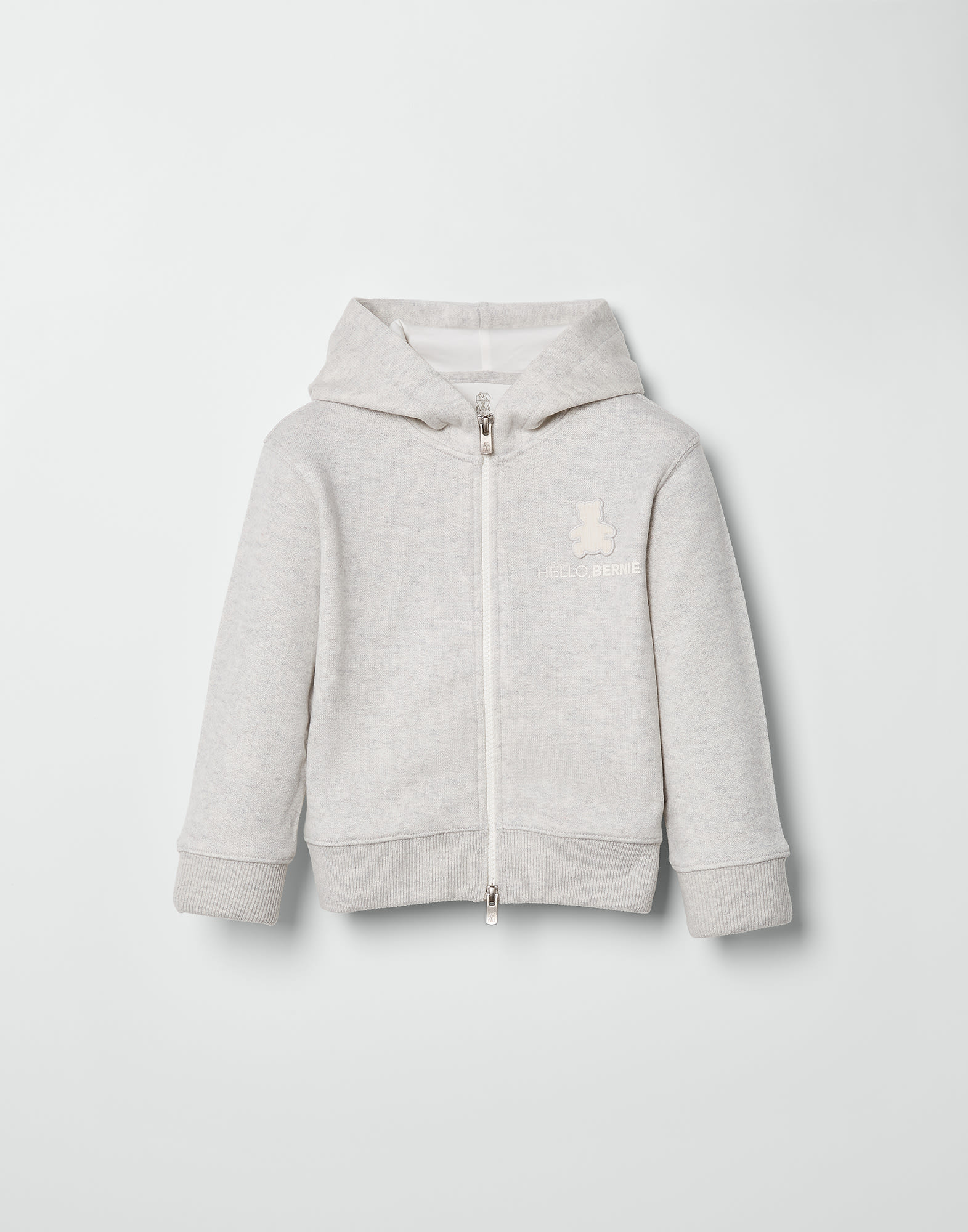 Cashmere Bernie sweatshirt Fog Baby - Brunello Cucinelli