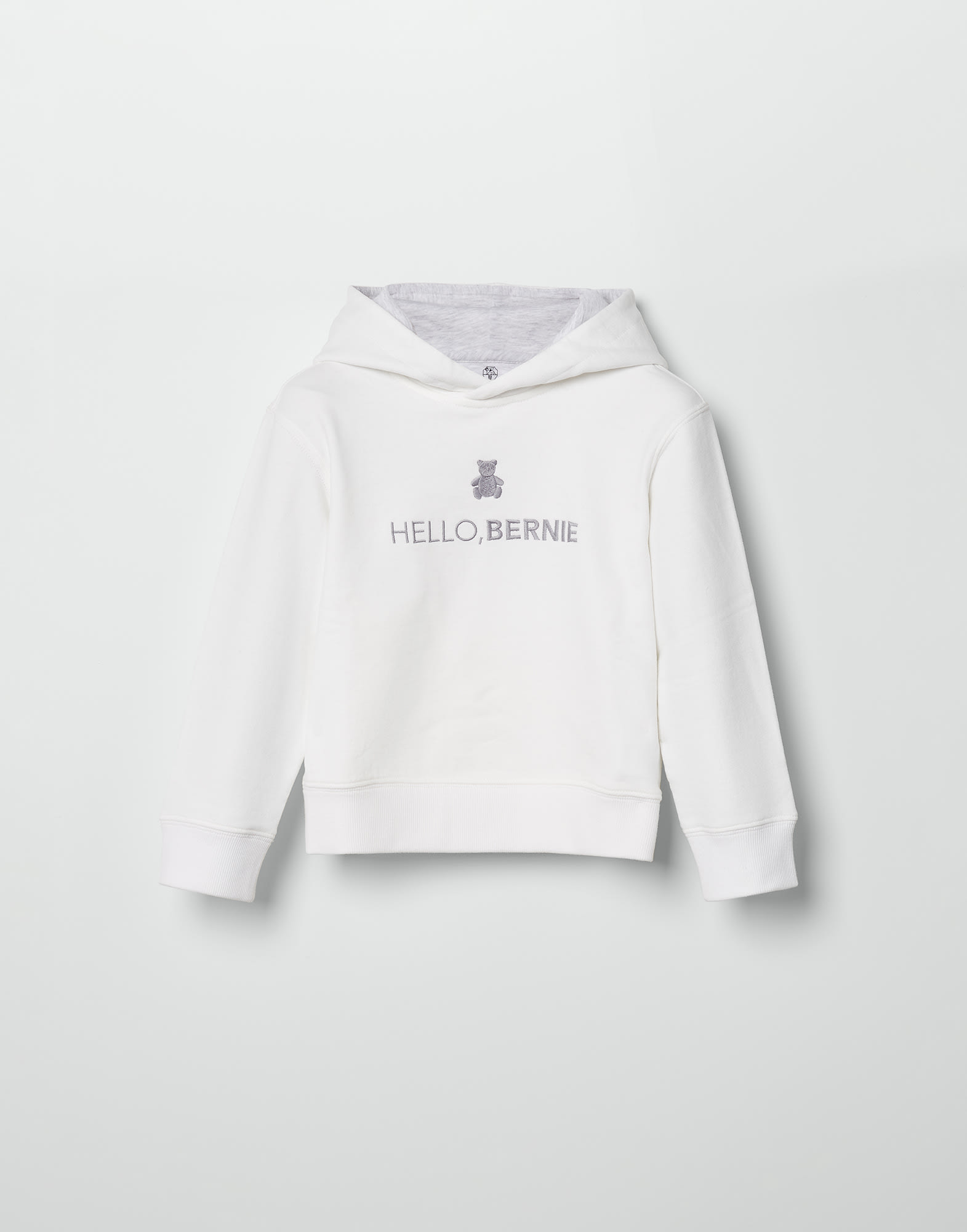 Cotton Bernie sweatshirt Off-White Baby - Brunello Cucinelli