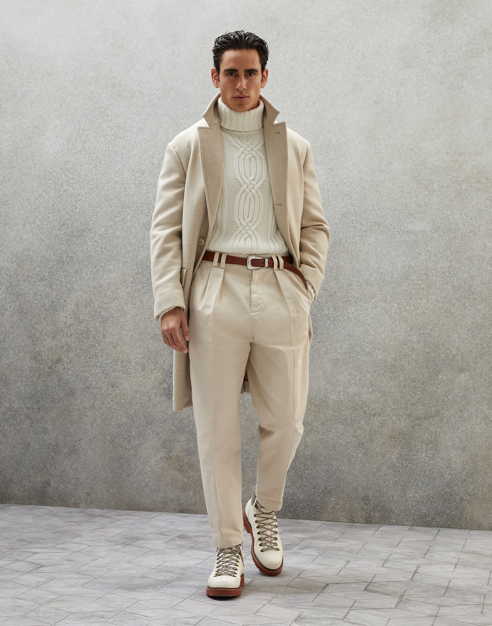 Handcrafted coat (232MY4289132) for Man | Brunello Cucinelli