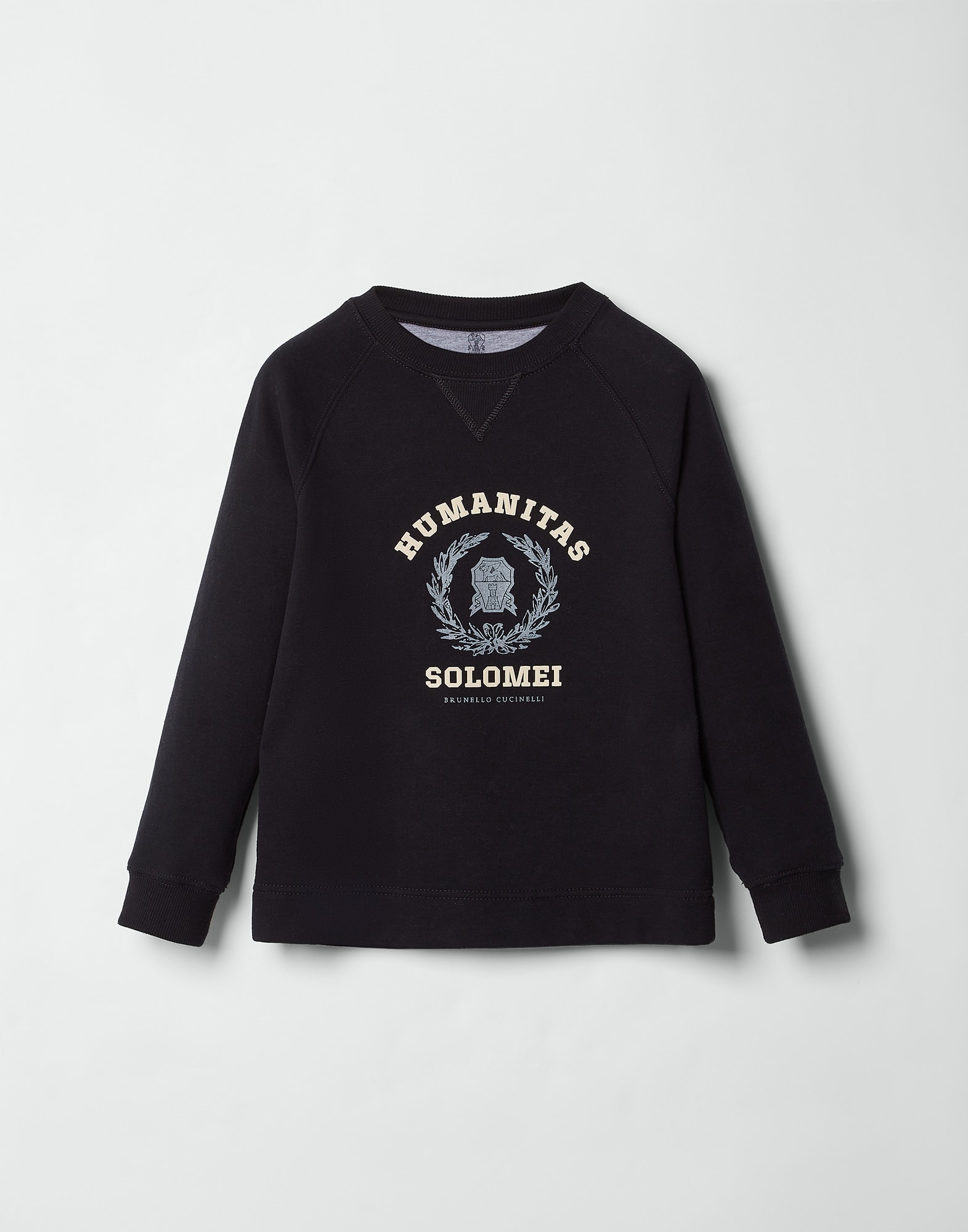 French terry sweatshirt Black Boys - Brunello Cucinelli