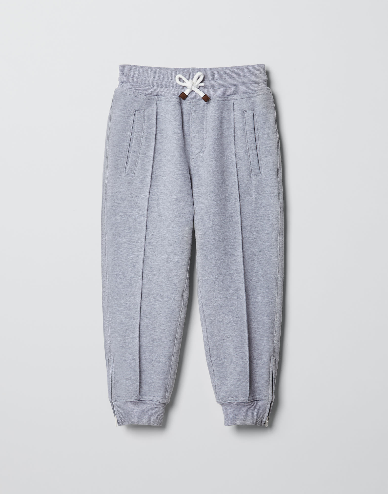 Trousers with crête Grey Boys - Brunello Cucinelli