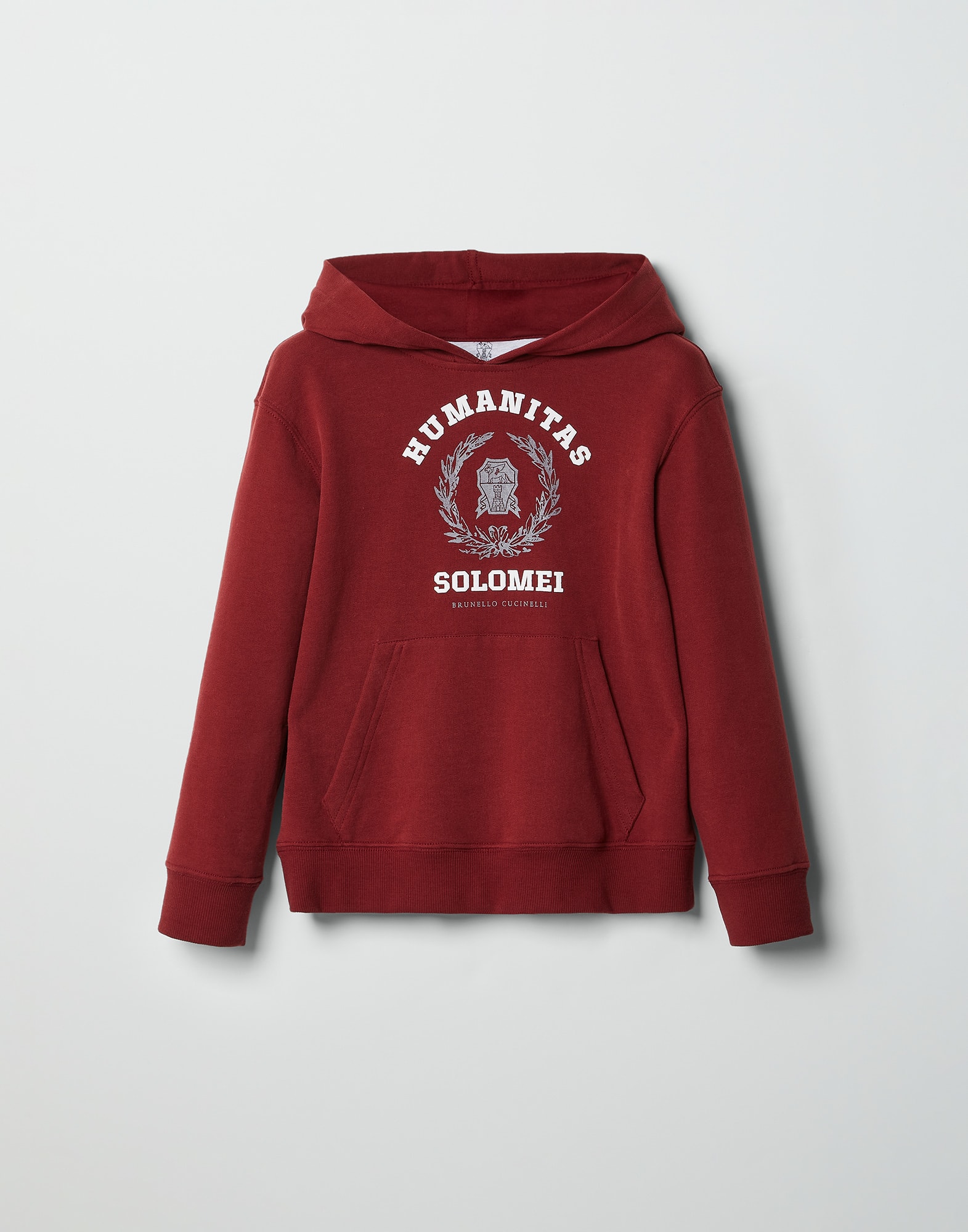 Sweatshirt with hood Red Boys - Brunello Cucinelli