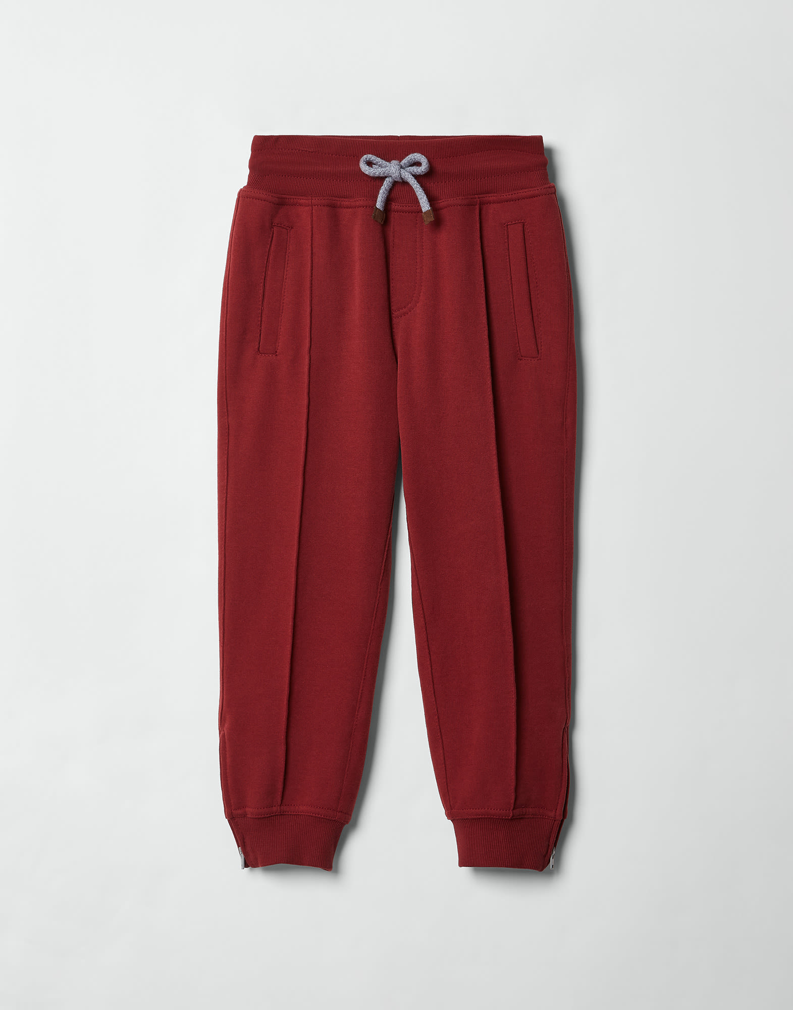 French terry trousers Red Boys - Brunello Cucinelli