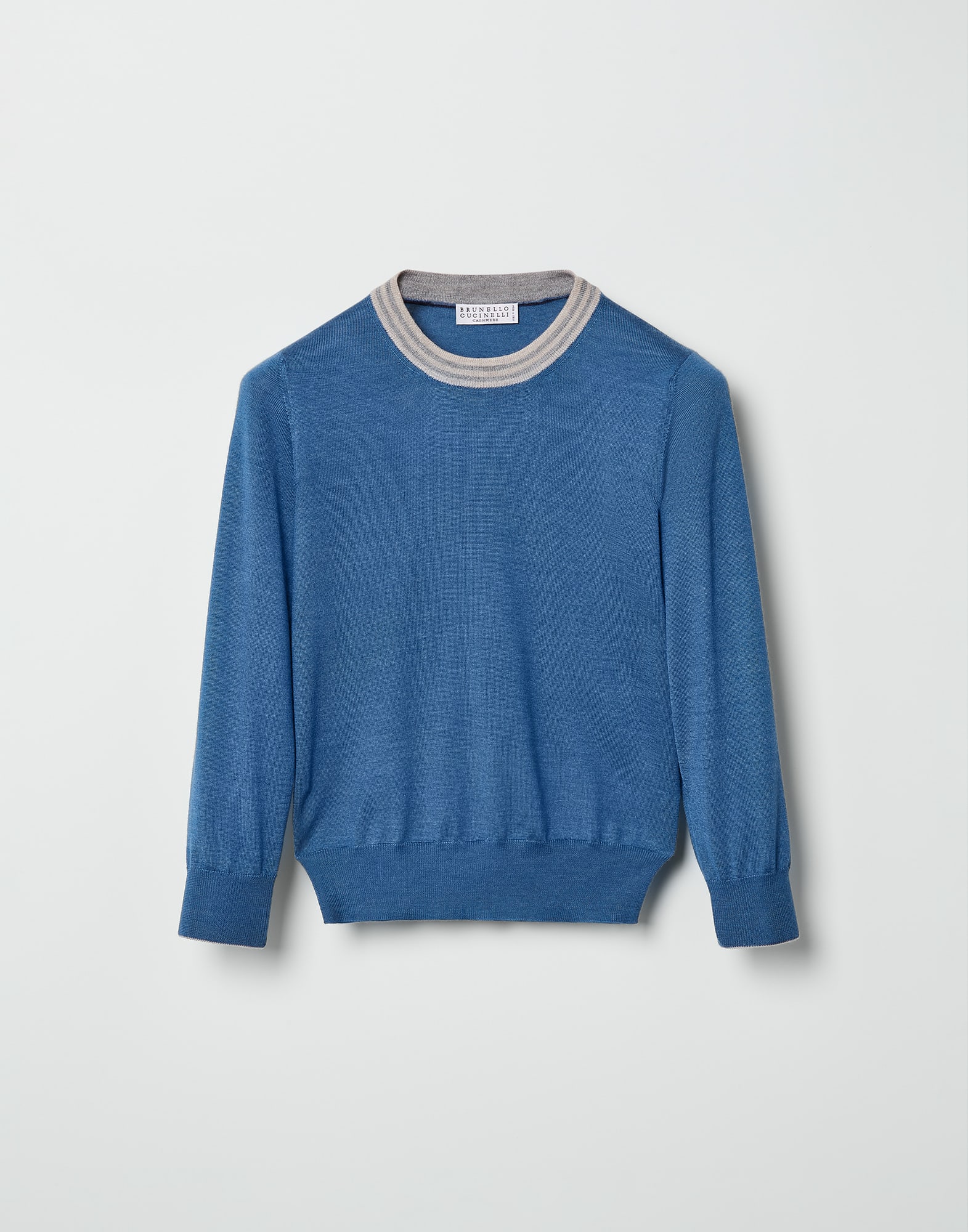 Cashmere and silk lightweight sweater Azure Boys - Brunello Cucinelli