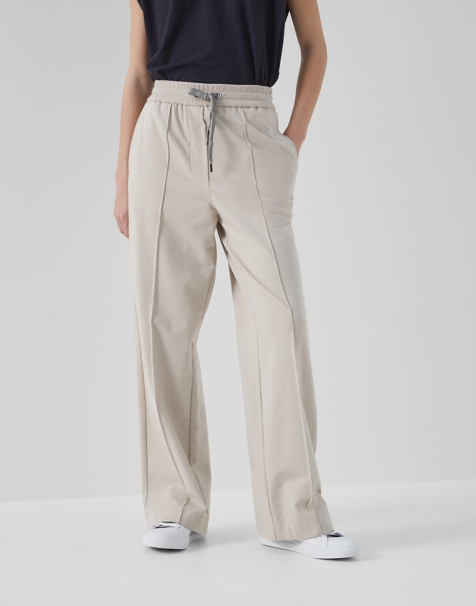 Lightweight French terry trousers