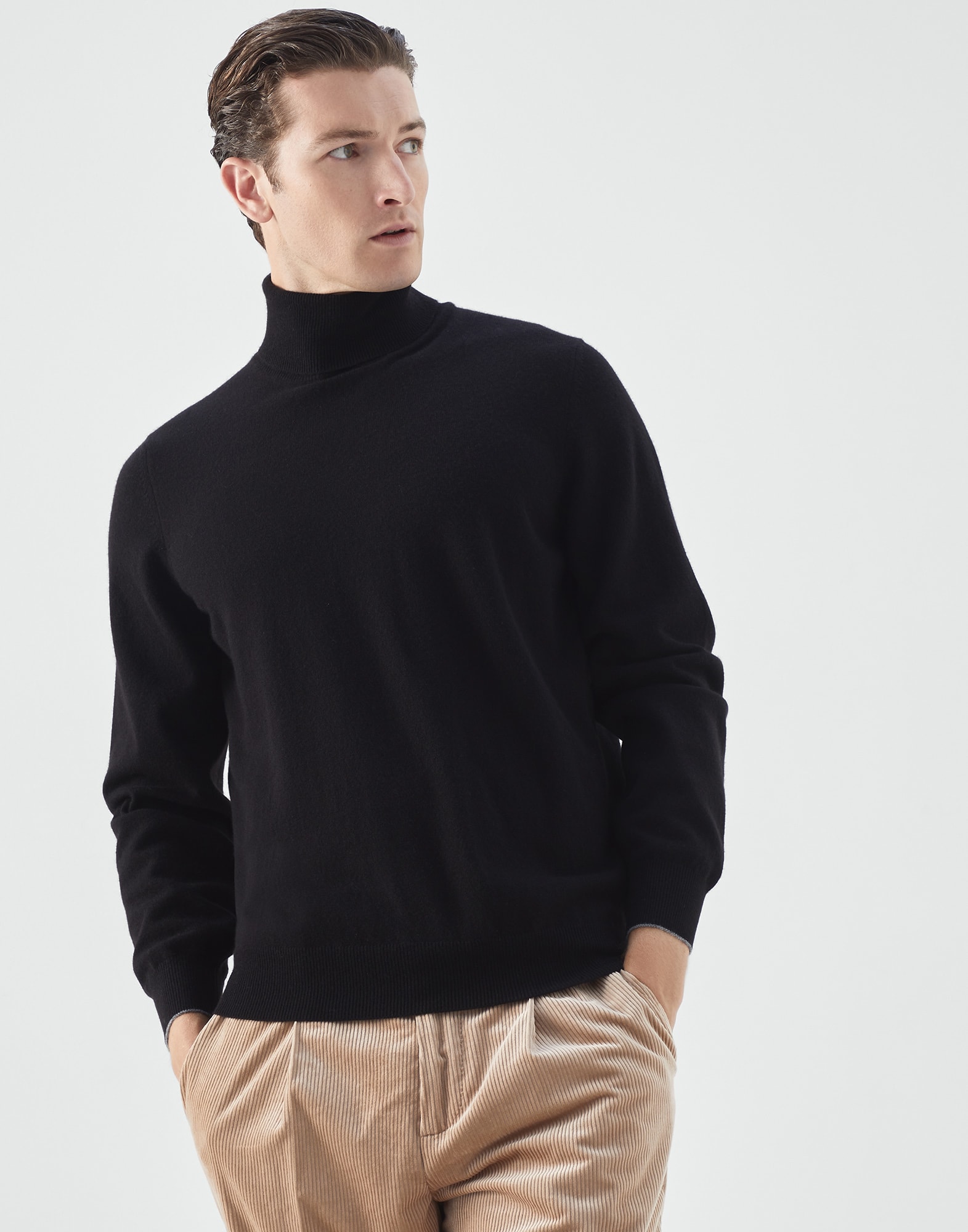Cashmere sweater Black Man - Brunello Cucinelli