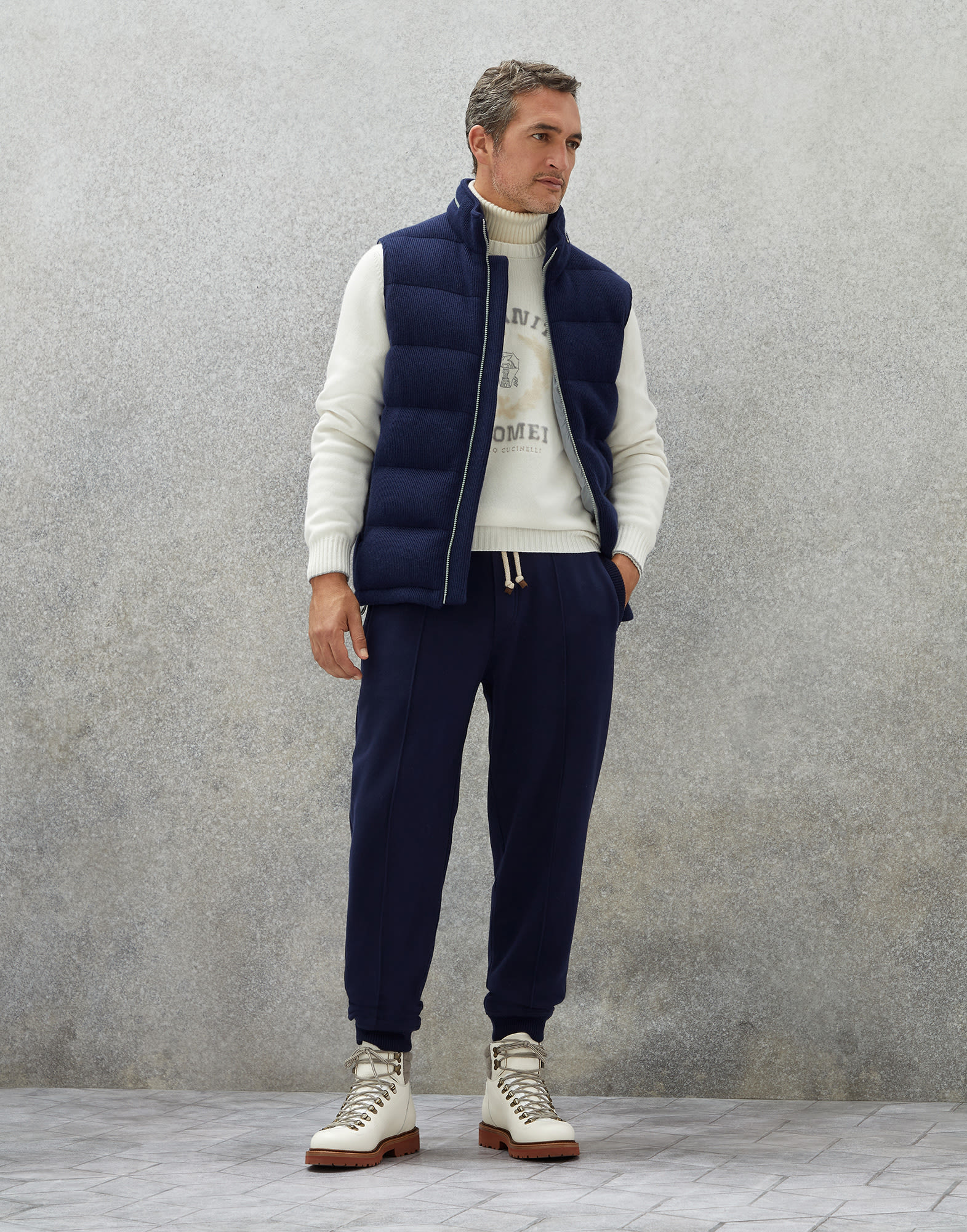 Plumífero de Punto - Vista look completo