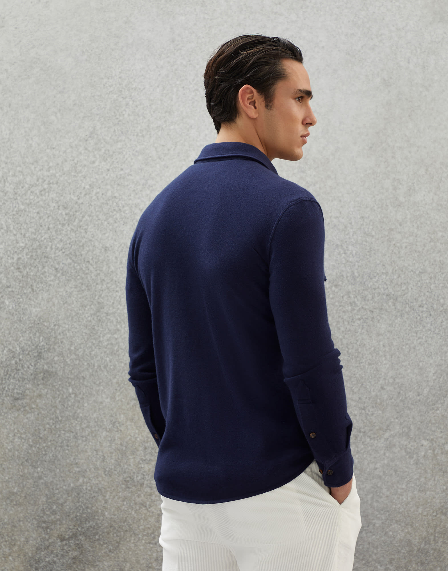 Button-front Cardigan - Back view
