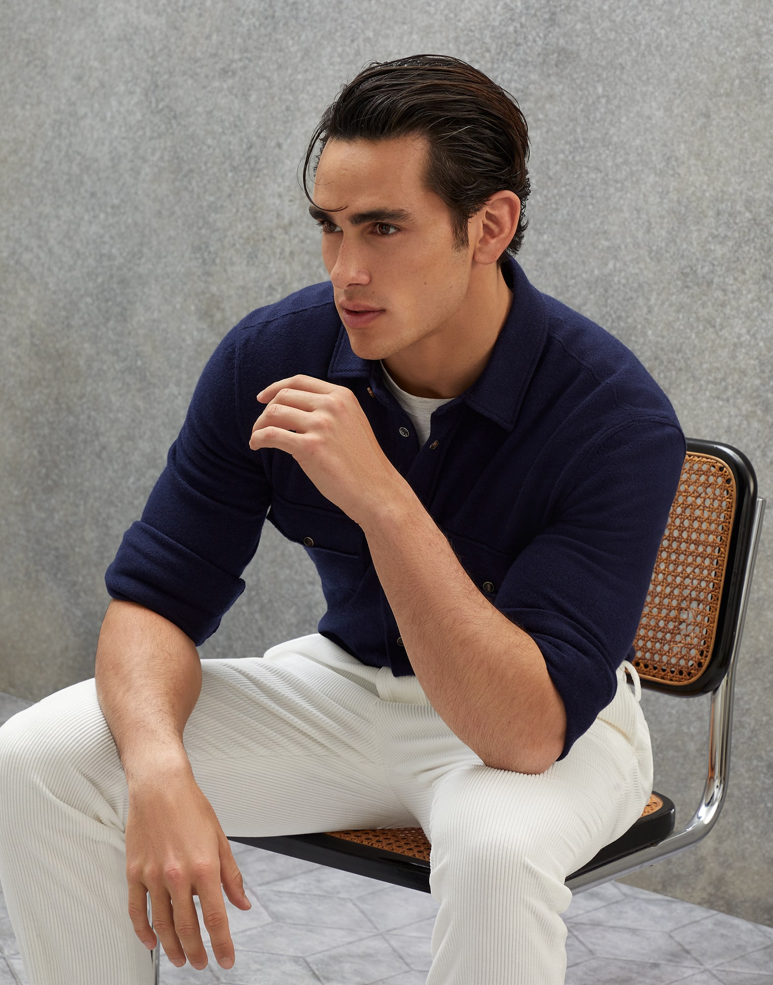 Button-front Cardigan - Editorial view