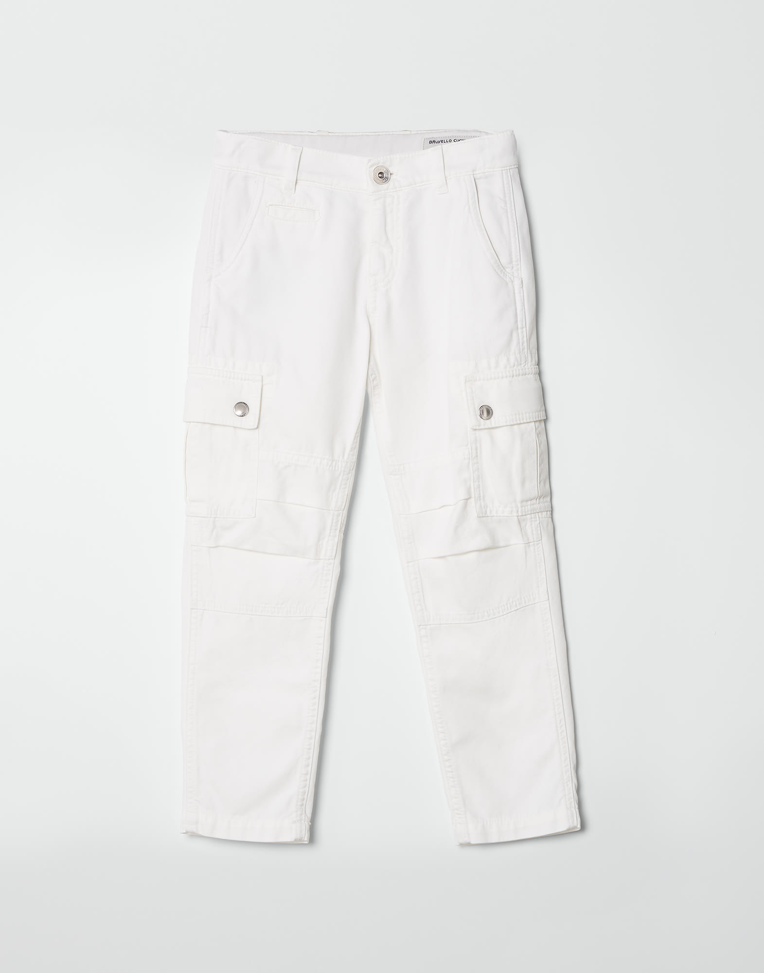 Gabardine garment dyed trousers (232B252DP102C220002) for Boys