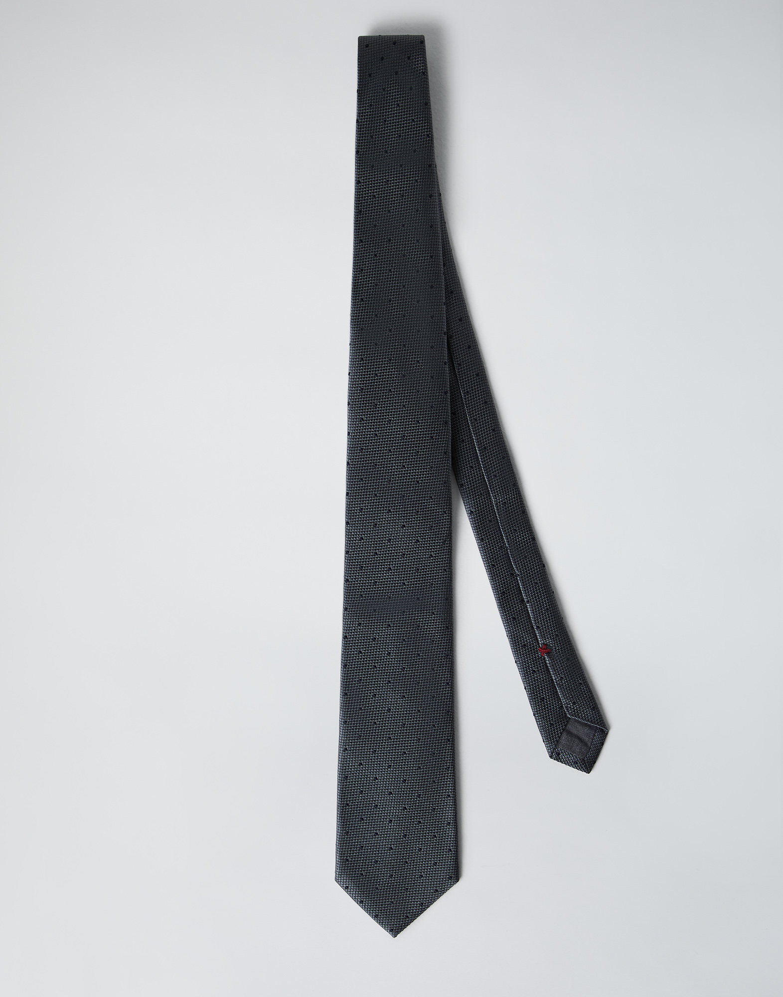 Cravatta con disegno a pois