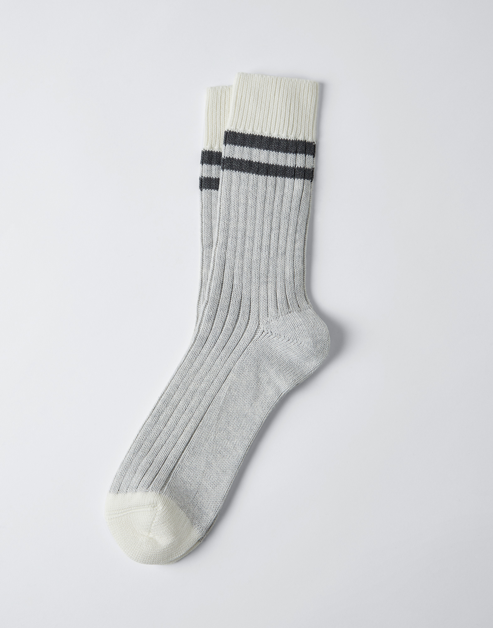 Socks with stripes Fog Man - Brunello Cucinelli