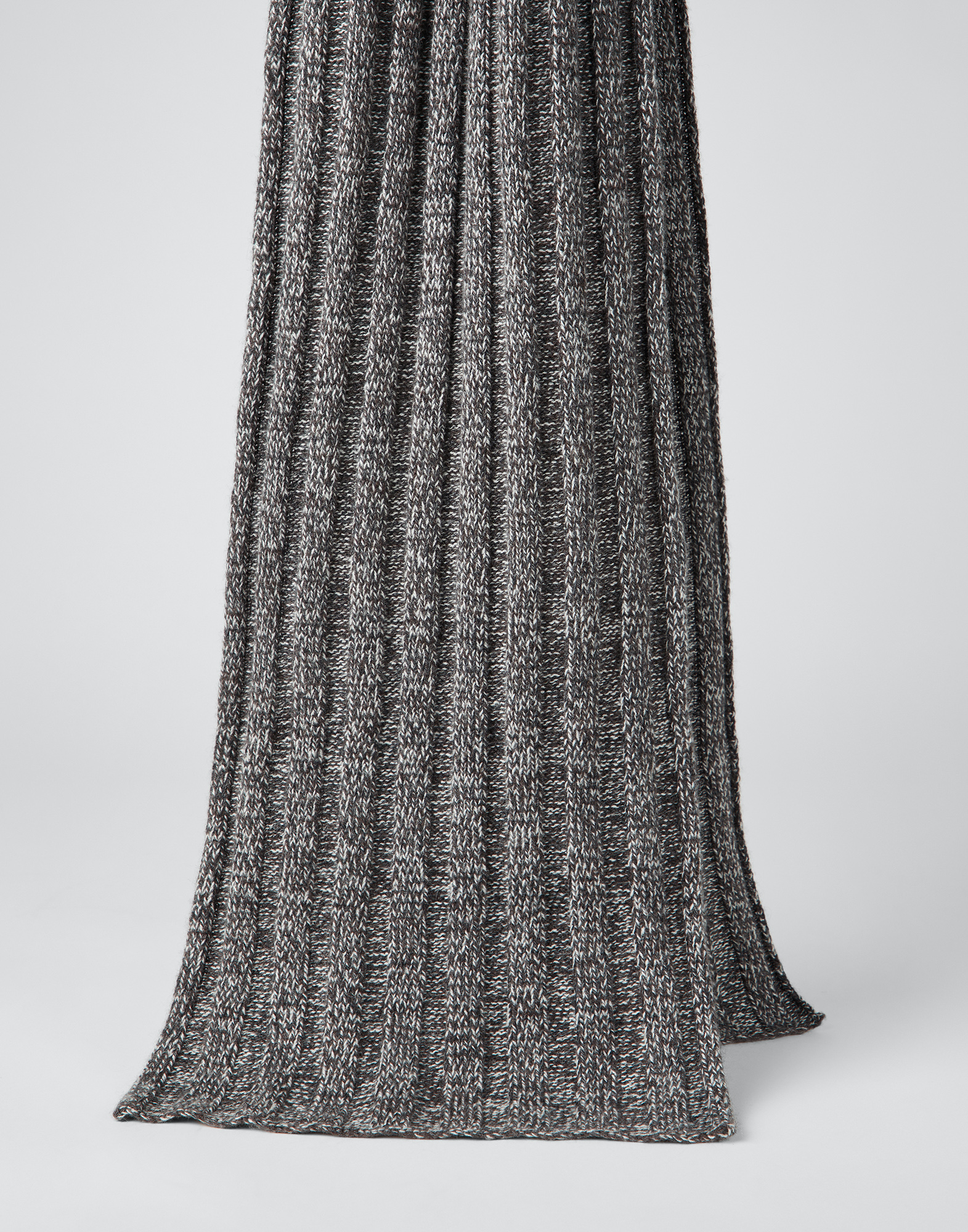 Cashmere knit scarf Pearl Grey Man - Brunello Cucinelli