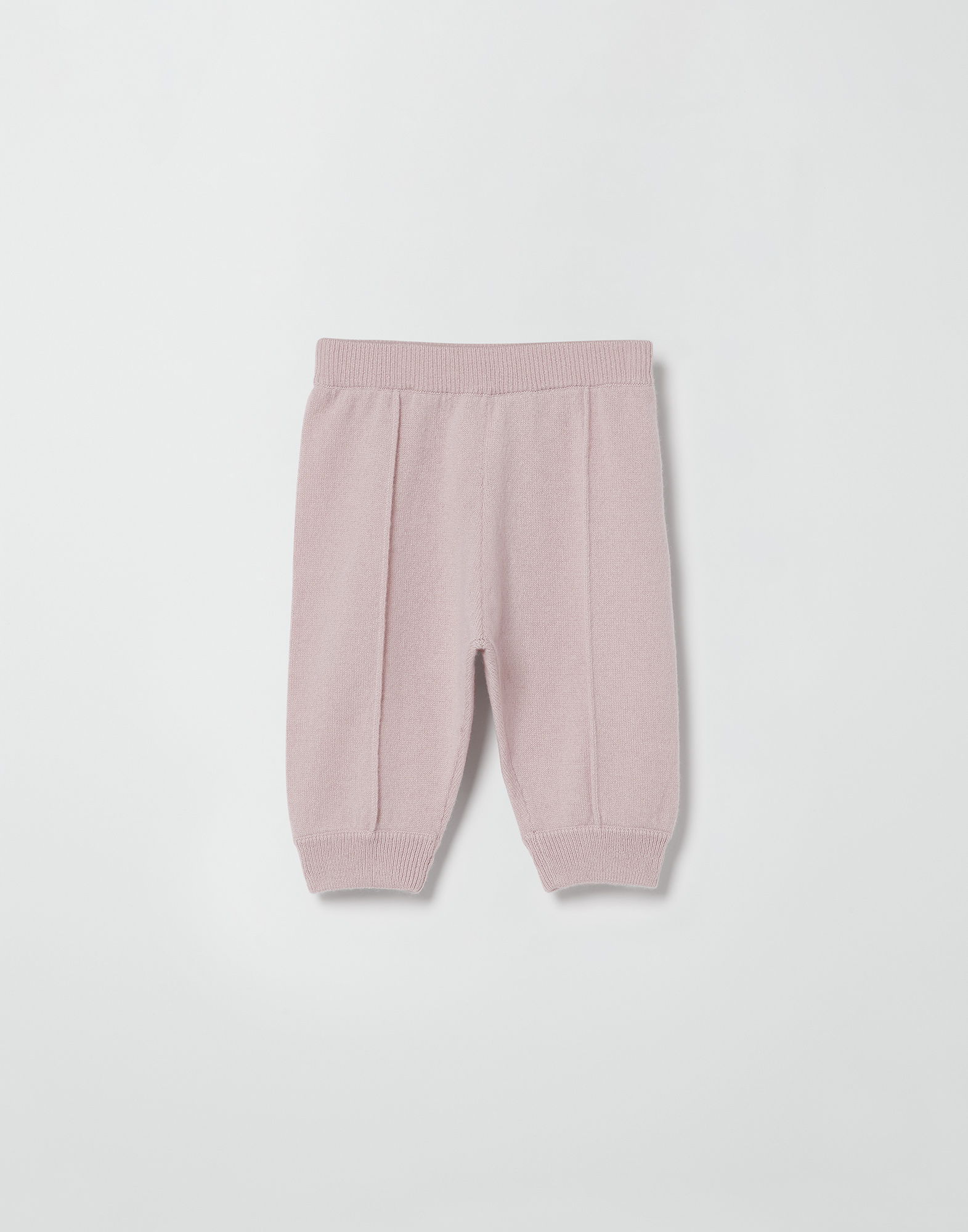 Cashmere knit baby trousers Pink Baby - Brunello Cucinelli