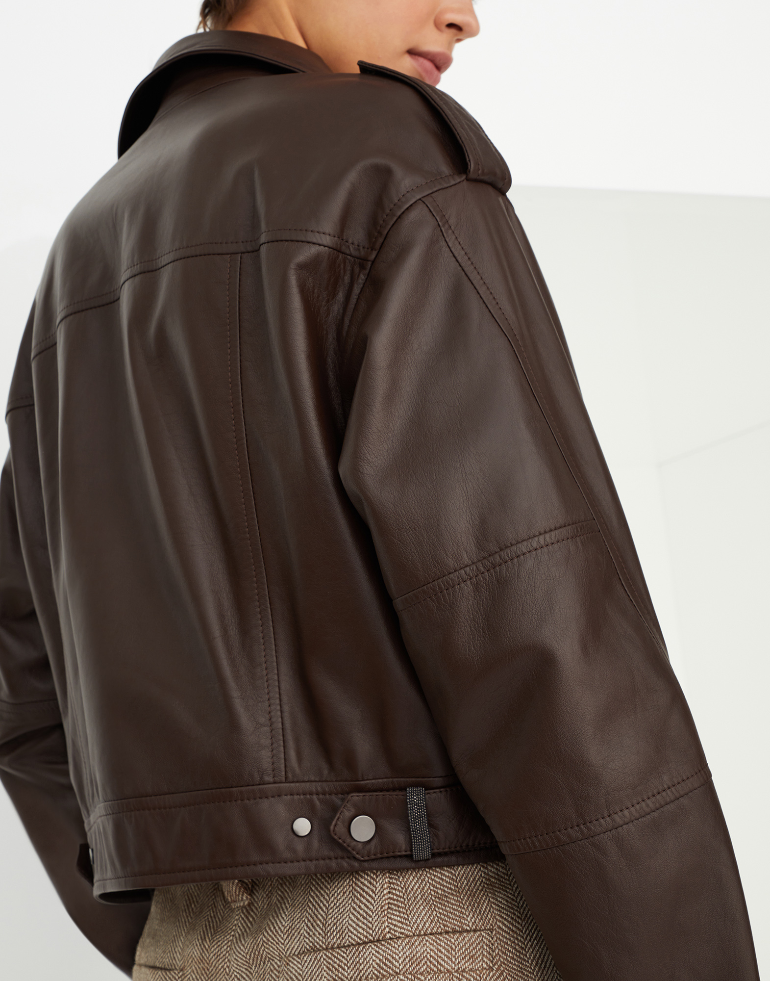 Nappa leather store biker jacket