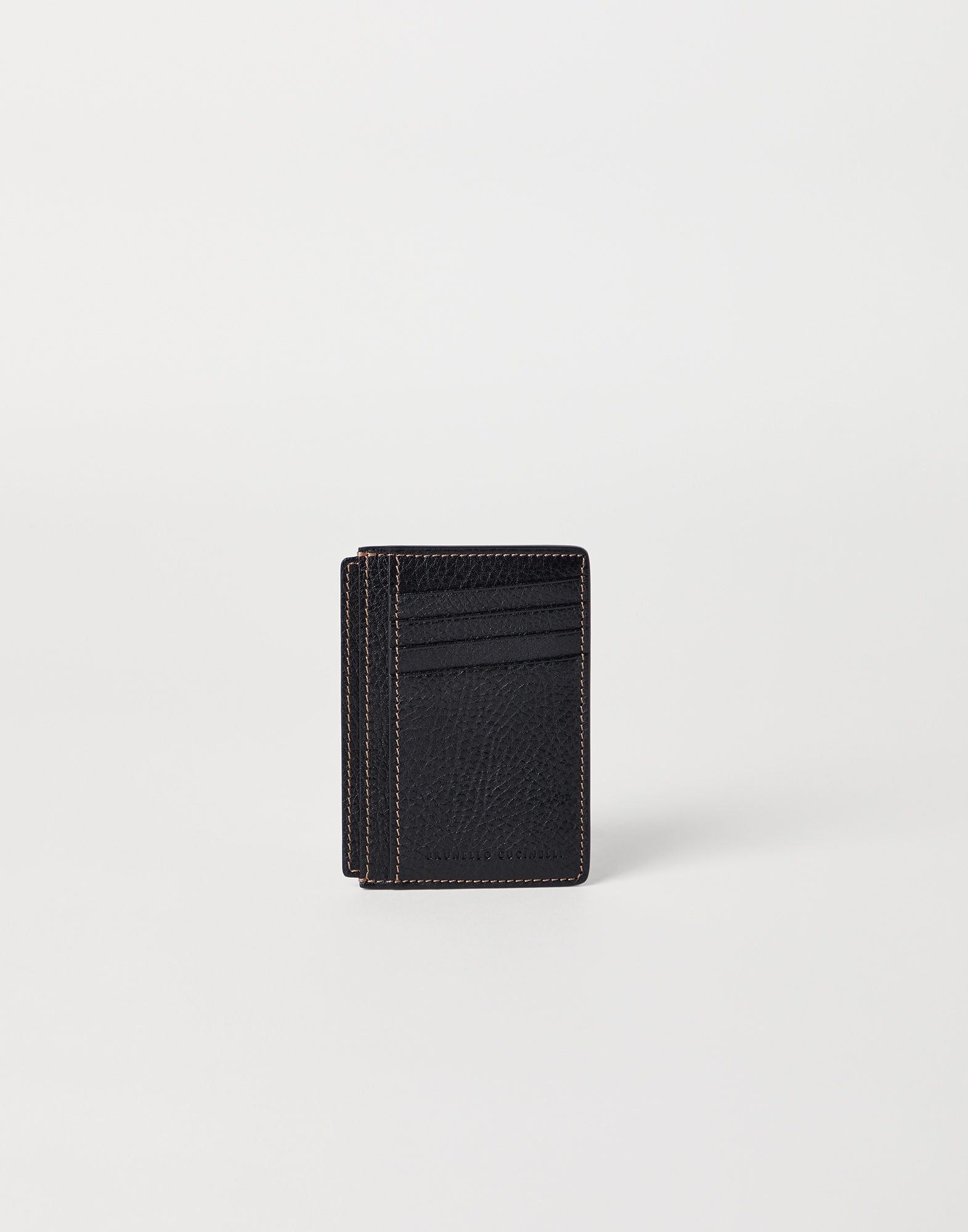 Calfskin card case Black Man - Brunello Cucinelli